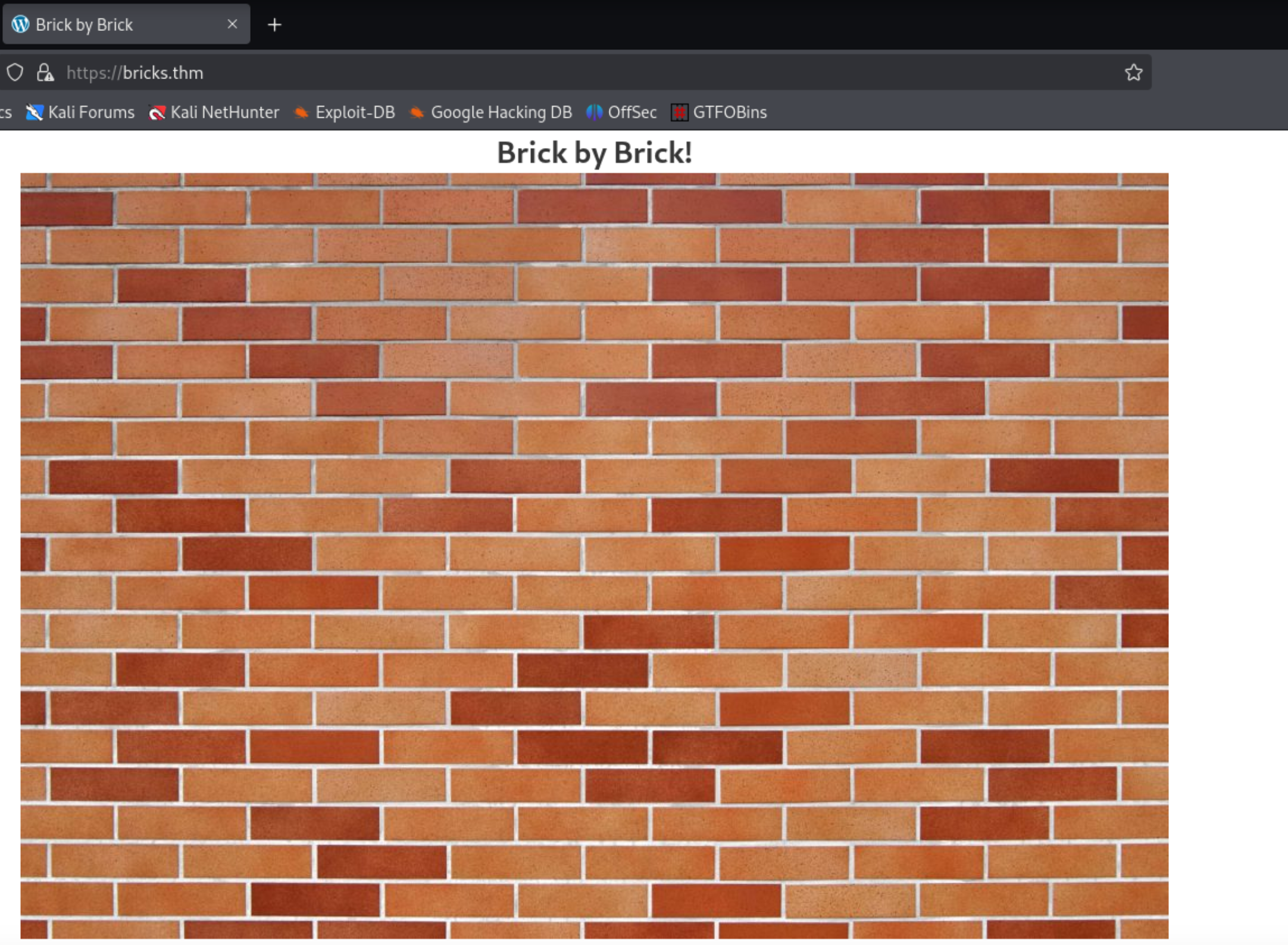 Brick by Brick Website